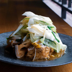 魚とねぎの香味煮