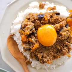 レンチンなすキーマカレー
