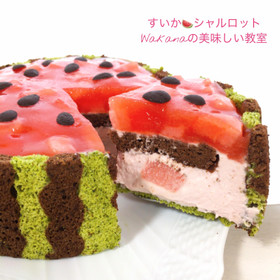 断面はこんな感じ♪スイカのシャリシャリがたまりません。
