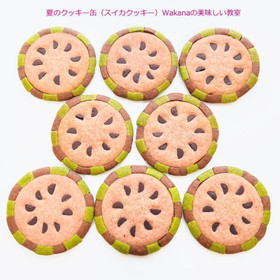 西瓜の断面（型抜きクッキー）