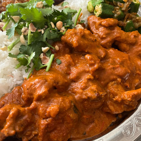 バターチキンカレー※鶏肉だけ2人分盛りのミス🙏この半