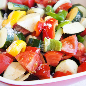 水無しで作る夏野菜の煮込みラタトゥイユ