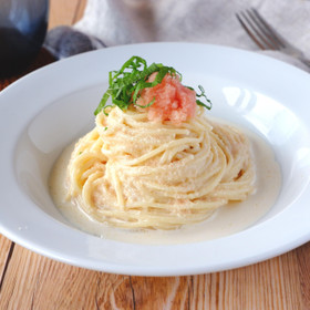 冷製たらこクリームパスタ