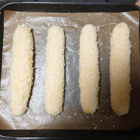パン粉をつけて、焼成します♪
