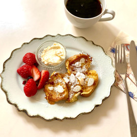フランスパンアレンジその②アーモンドフレンチトースト