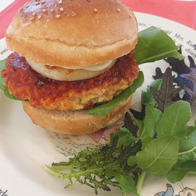 ソイバーガー🍔大豆ミートでハンバーグを作ります。