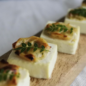 ・木の芽味噌の豆腐田楽　