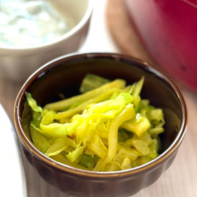 キャベツのスパイス炒め