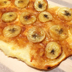 タルトフランベデザートバージョン。