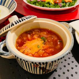 ミネストローネスープも絶品です。