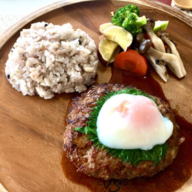 【1】お月見照り焼きハンバーグディッシュ