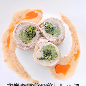 肉巻き野菜の蒸ししゃぶ