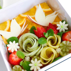上段はアートなデコレーション！お花・蝶々など