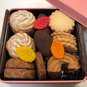 キッチリ５種類のクッキーが入ります。