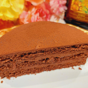 生チョコケーキ(断面)