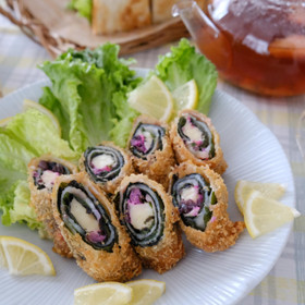 冷めても美味しい！豚バラの大葉チーズ揚げ