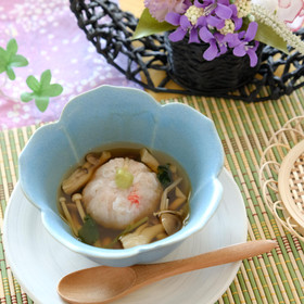 蓮根饅頭餡かけ