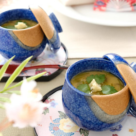 海老入り餡かけ茶碗蒸し
