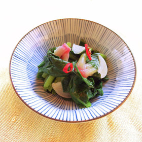 青菜のぺペロン蒸し