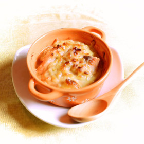 鮭と豆腐の味噌グラタン
