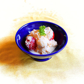 トマトとモッツァレラチーズのクリーム白和え