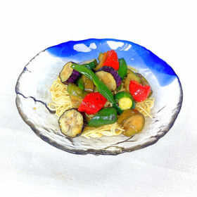 甘辛夏野菜餡の冷やし中華