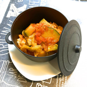 ハリッサとバルサミコ酢の簡単野菜煮込み