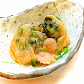 長芋と海老の巾着煮