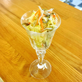 ちりめんじゃこと昆布のさっぱりコールスロー