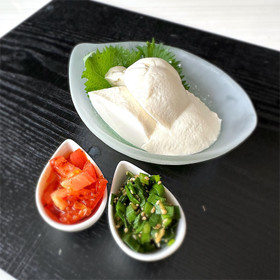一番簡単！手作り豆腐、2種のタレ