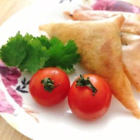 香港式カレーサモサ
