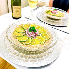 塩つゆ冷やしライム蕎麦