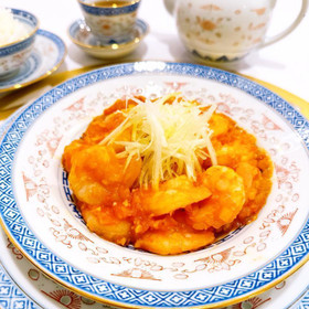 生トマトだけで作る生トマトエビチリ