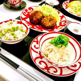 ※提供参考例

※ご試食に豆ごはんは付きません
