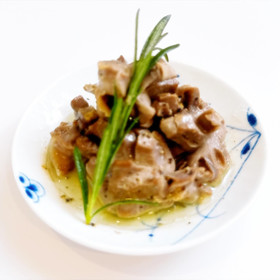 今までに食べたことがないおつまみ！
砂肝のサワーマリネ