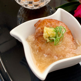 長芋蓮根餅の揚げ出し