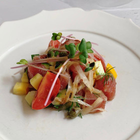 マグロと夏野菜のアンティパスト