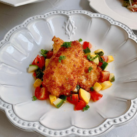 白身魚のフリット　夏野菜とともに