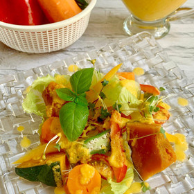 １日分の緑黄色野菜が摂れるサラダ　人参ドレッシング