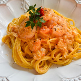 小海老のトマトクリームパスタ
