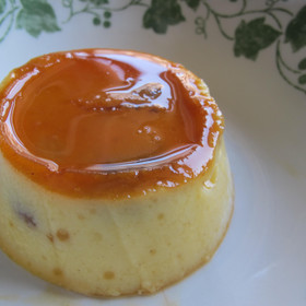 セモリナ粉のプリン