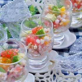 雑穀米で作るライスサラダ