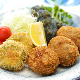 メンチカツ & チーズインゴーヤーフライ