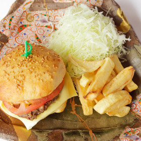 手作りハンバーガー
