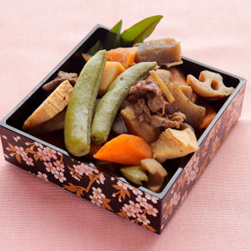 牛こま肉の根菜煮