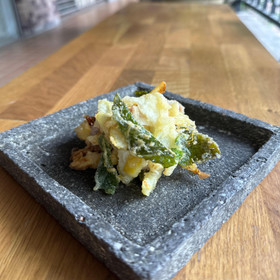 レモンの皮のかき揚げ