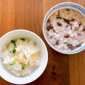 疲れた胃腸に優しいお粥♡
