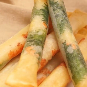 明太クリームチーズの大葉スティック
