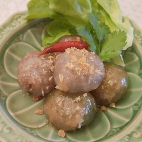 タピオカの肉団子
