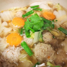 肉団子の春雨野菜スープ